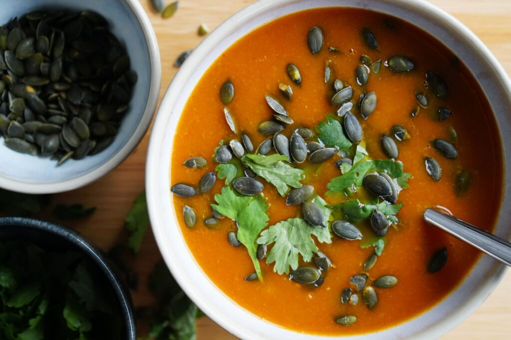 Pumpkin carrot soup